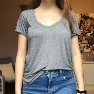 Brandy Melville grey v-neck